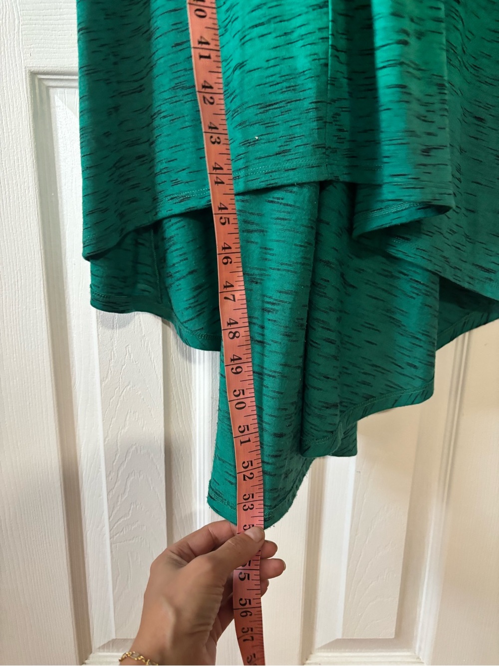 Avon Teal V-Neck High-Low Dress - Picture 3 of 5